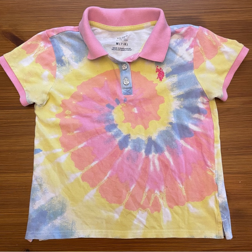 4/$13 U.S. Polo Assn. Tie Dyed Polo - Medium (7/8)